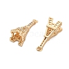 Brass Micro Pave Cubic Zirconia Pendants KK-B125-21G-3