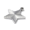 Non-Tarnish 304 Stainless Steel Pendants STAS-D025-04P-02-2