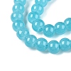 Baking Painted Imitation Jade Glass Round Bead Strands X-DGLA-Q021-6mm-07-3