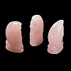 Natural Rose Quartz Carved Healing Skull Figurines G-H288-04-11-2