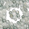 Frosted Transparent Acrylic Beads OACR-F013-13F-1