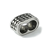 Retro 304 Stainless Steel Slide Charms STAS-G331-11AS-2