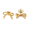 Ion Plating(IP) 304 Stainless Steel Bowknot Stud Earrings for Women EJEW-Z066-14G-2