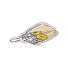 Transparent Printed Acrylic Pendants LS-TACR-G042-01D-3