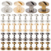 40Sets 4 Colors Alloy Screw Clasps BUTT-PH0001-30B-1