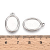 304 Stainless Steel Pendant Cabochon Settings STAS-T067-68P-3