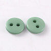 2-Hole Flat Round Resin Sewing Buttons for Costume Design BUTT-E119-18L-12-2