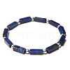 Natural Lapis Lazuli Beads Stretch Bracelets for Men BC6173-5-1