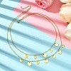 Brass Double Layer Cable Chains Necklaces NJEW-JN05014-2