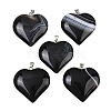 Natural Banded Agate Pendants GG-K002-04X-1