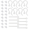 SUNNYCLUE 200Pcs Plastic Earring Hooks KY-SC0001-73-1