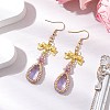 Alloy Glass Earrings EJEW-MZ00313-02-2