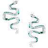 Snake Shape Alloy Claw Hair Clips AJEW-WH0001-62-1