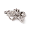 Brass Micro Pave Cubic Zirconia Charms ZIRC-F132-14P-3