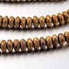 Electroplate Non-magnetic Synthetic Hematite Bead Strands G-F300-48A-F03-1