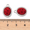 Brass Micro Pave Cubic Zirconia Pendants KK-C158-03E-P-3