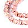 Baking Paint Glass Beads Strands DGLA-N016-4mm-M-4