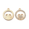 Alloy Rhinestone Pendants FIND-G055-01G-1