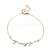 4Pcs 4 Style Alloy Chain Anklets Set SJEW-D009-06KCG-6