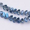 Electroplate Glass Beads Strands EGLA-J145-4mm-FR04-3