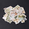 50Pcs Flower Envelope PVC Waterproof Stickers Set STIC-C003-08-2