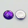 Imitation Taiwan Acrylic Rhinestone Flat Back Cabochons GACR-D002-10mm-04-1