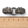 Tibetan Style 304 Stainless Steel Spring Gate Rings FIND-Z046-02AS-06-4