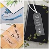 DIY Bookmark Making Kits. with Transparent Acrylic & Polyester Tassel Decoration DIY-SP0001-92B-6