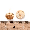 Brass Stud Earrings EJEW-D288-03G-3