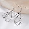 Tarnish Resistant 304 Stainless Steel Dangle Earrings EJEW-L215-47P-2