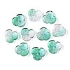 Baking Paint Transparent Glass Bead Caps DGLA-N014-09A-03-1