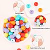 CHGCRAFT 100Pcs Silicone Beads SIL-CA0001-13-4