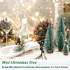 AHADERMAKER 5Pcs 5 Style Artificial Mini PVC Pine Needle Christmas Tree AJEW-GA0005-94-5
