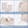   16Pcs 4 Style Polyester Blank DIY Craft Drawstring Bag ABAG-PH0001-12-6