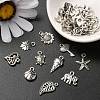 30Pcs 30 Style Tibetan Style Alloy Charms TIBE-YW0001-04-6