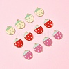 12Pcs 3 Colors Light Gold Plated Alloy Enamel Pendants FIND-FS0002-82-7