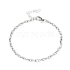 3MM 304 Stainless Steel Twisted Oval Link Chain Bracelets for Man and Women SA-CBAB767-17A-P-4
