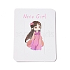 Rectangle Paper Hair Clip Display Cards CDIS-C004-03B-2