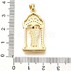 Brass Micro Pave Cubic Zirconia Pendants KK-G519-16G-3