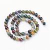 Natural Indian Agate Beads Strands GSR6mmC002-3