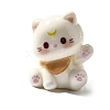 Opaque Cute Little Cat Resin Ornament RESI-S015-02F-1