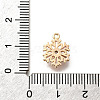 Christmas Brass Micro Pave Cubic Zirconia Charms KK-M318-35G-02-3