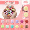  120Pcs 12 Colors Opaque Acrylic Beads MACR-TA0001-31-3