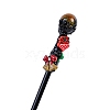 Christmas Theme Natural Tiger Eye Ball Magic Wand PW-WGFF114-07-1