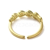 Brass with Cubic Zirconia Rings RJEW-B057-05G-3
