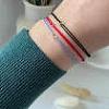 Adjustable Handmade Woven Polyester Cord String Bracelet Sets ZG1939-3