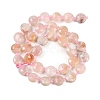 Natural Cherry Blossom Agate Beads Strands G-B094-A02-01-4