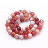 Natural Fire Crackle Agate Beads Strands G-S249-07-10mm-2