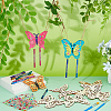 DIY Butterfly Wind Chime Making Kits DIY-FH0010-12-4