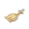 Brass Charms KK-B059-53G-4